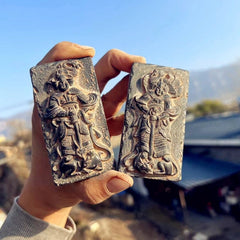 Warrior Figurine Fridge Magnet Chinese Cultural Relics Museum Souvenirs（a pair） 07FC0E-D4 - KOEEK