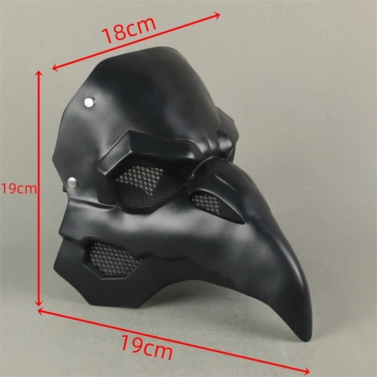 Overwatch OW Doctor Black Crow Mask Half Face Mask Cosplay Mouth Mask Soft PVC 07FC0E-D4 - KOEEK