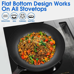 Carbon steel frying pan for electric, induction and gas hobs 07FC0E-D4 - KOEEK