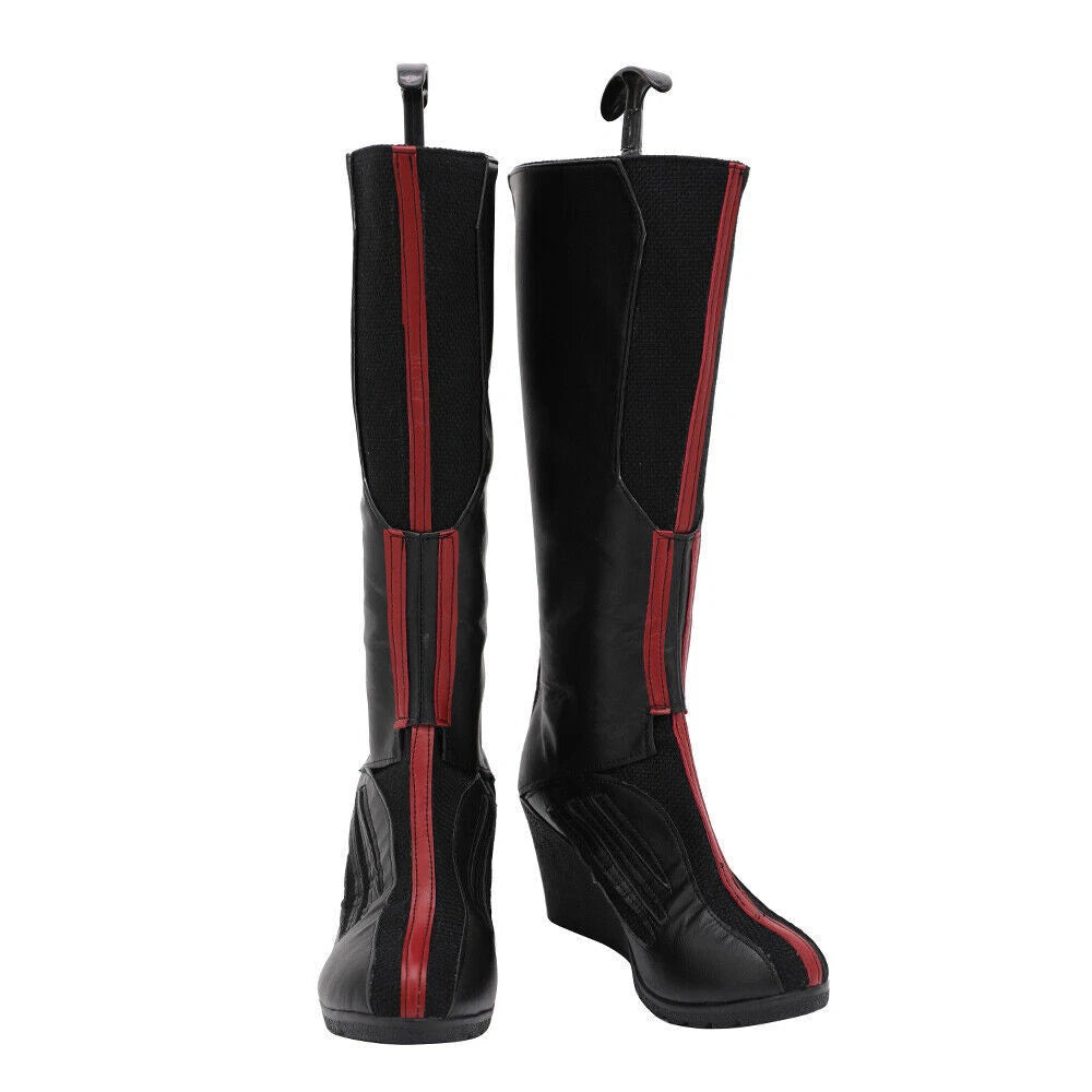Wanda Vision Scarlet Witch Shoes Cosplay Wanda Maximoff Women Handmade Boots HANDMADE - KOEEK