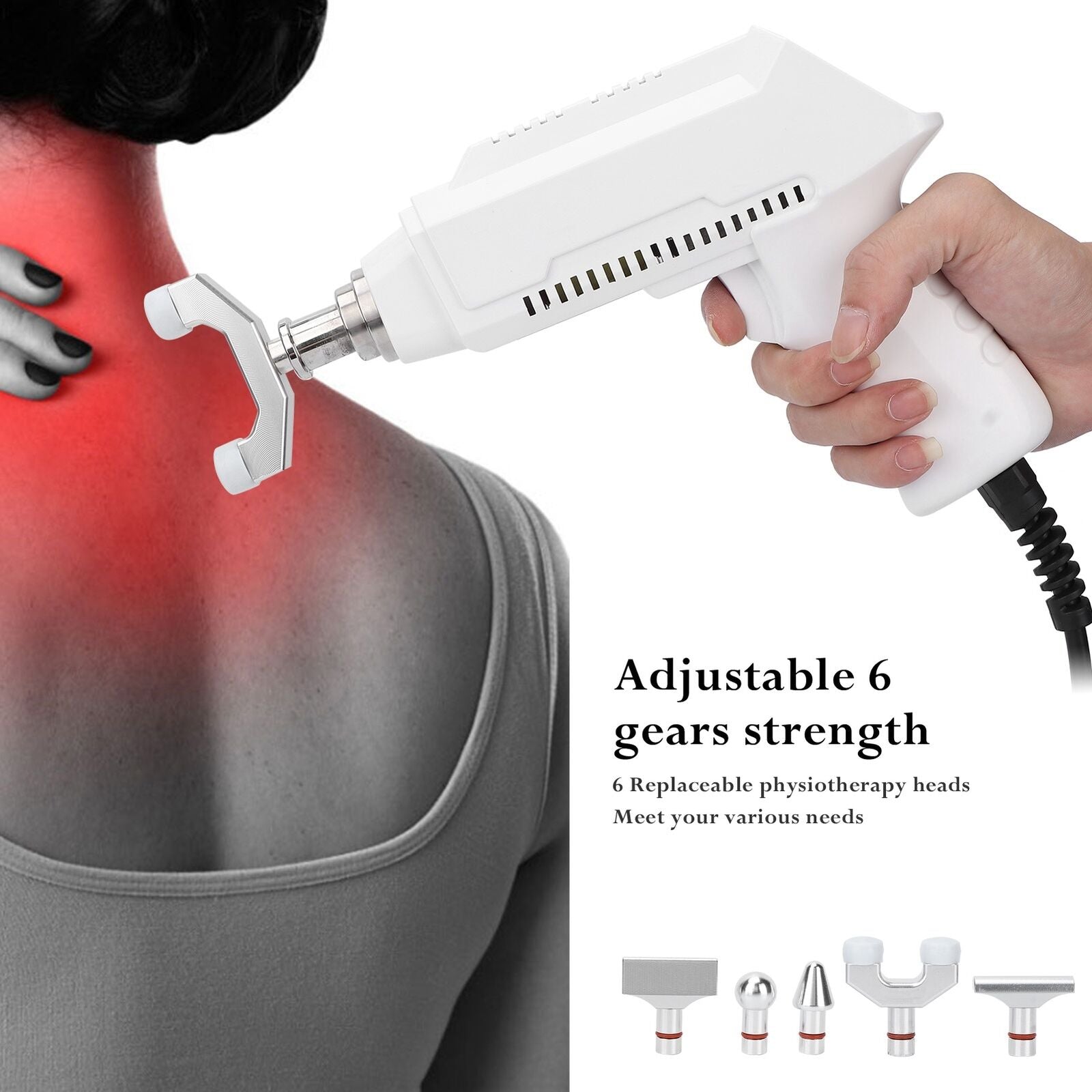 new Electric Spine Massager Complete Relax Corrector Massage Gun(UK Plug) HGF koeek - KOEEK