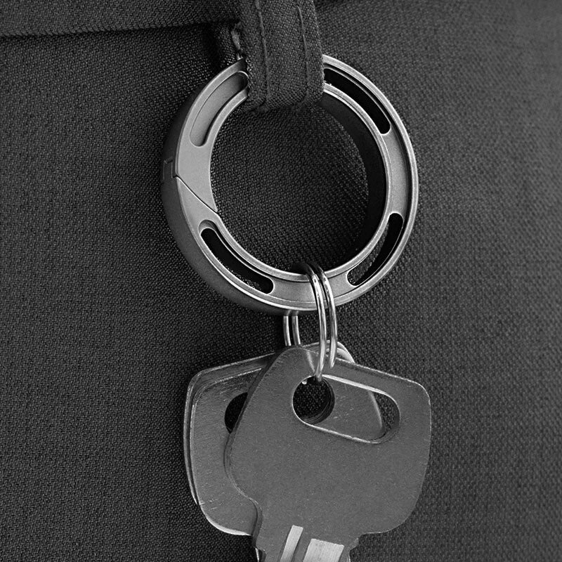 EDC Titanium Alloy Creative Keychain Carabiner Portable Hanging Buckle for Gift 07FC0E-D4 - KOEEK