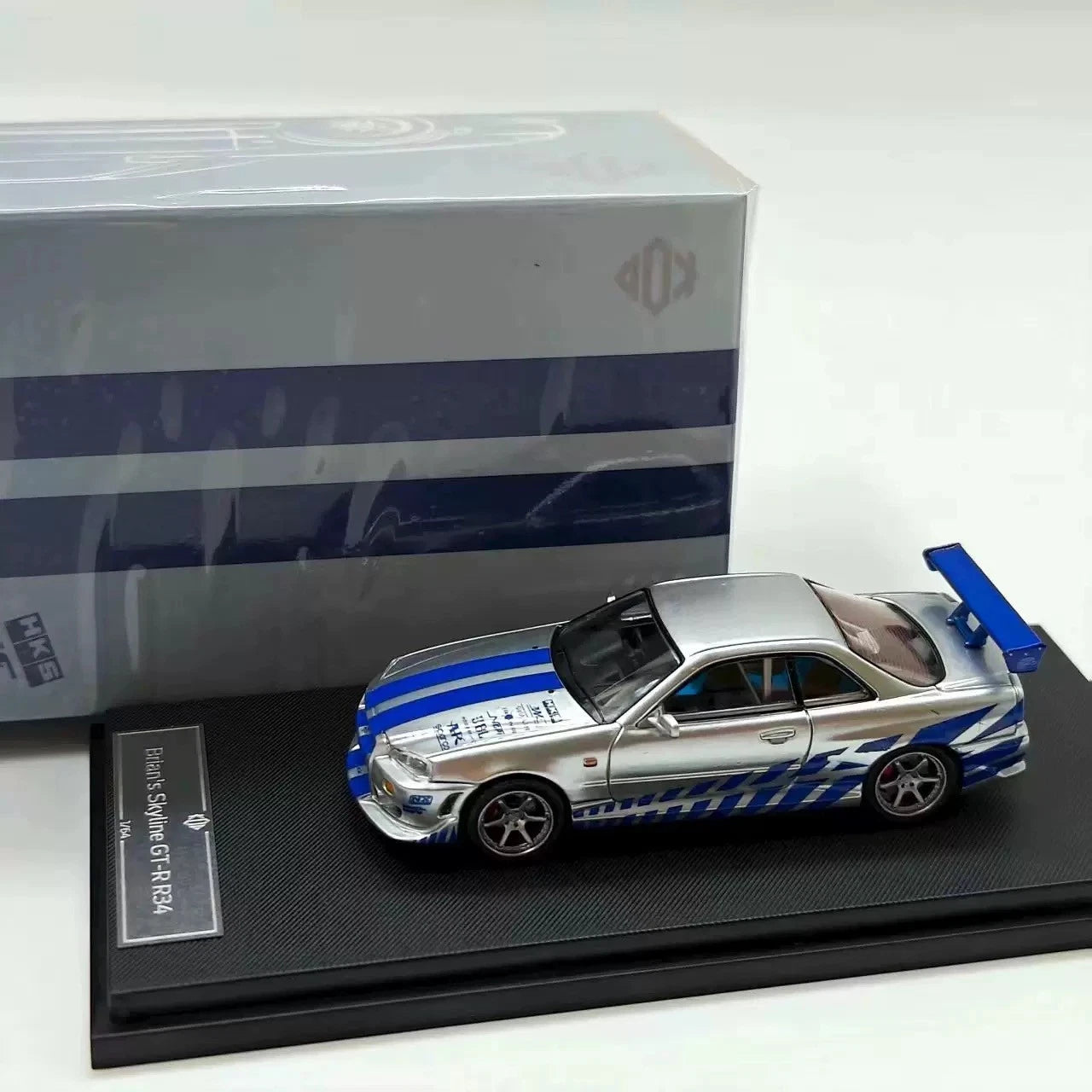 1:64 Nissan Skyline GT-R R34 JDM Racing Car Diecast Vehicle Collectible Figure 07FC0E-D4 - KOEEK