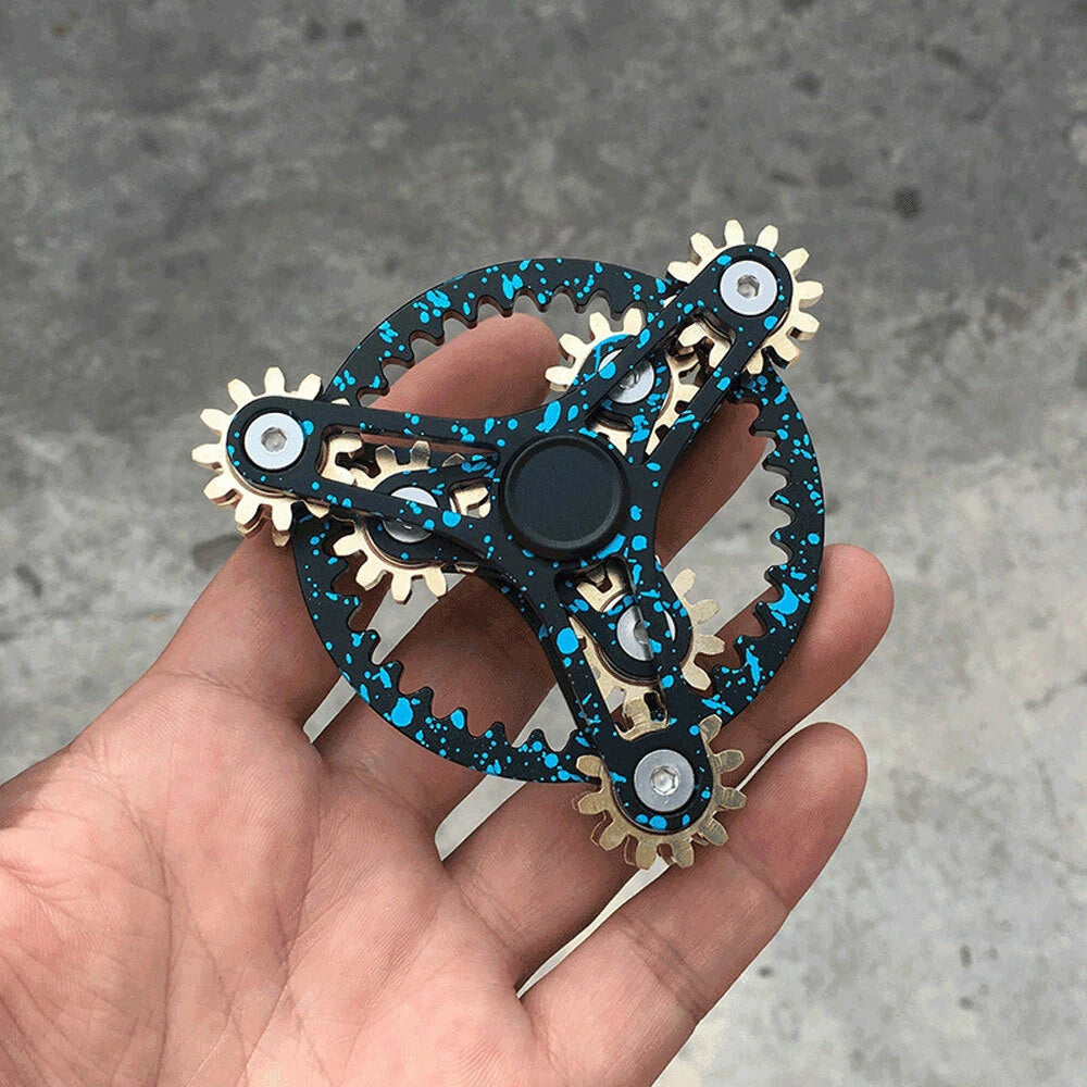 DIY Metal Gear Hand Fingertip Gyroscope Spinning Top Gearwheel Gyro EDC Toy Tool 07FC0E-D4 - KOEEK