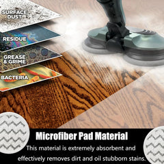 3897a Rotating mop pad, model number: 1641112, 8-piece set