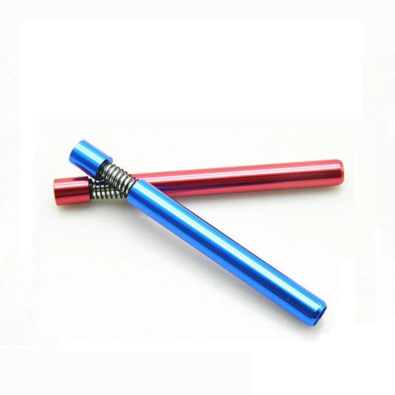 Self Cleaning One Hitter Metal Tobacco Smoking Dugout Pipe Spring Herb Pipes 1pc 07FC0E-D4 - KOEEK