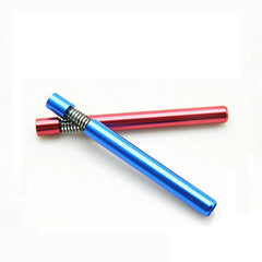 Self Cleaning One Hitter Metal Tobacco Smoking Dugout Pipe Spring Herb Pipes 1pc 07FC0E-D4 - KOEEK