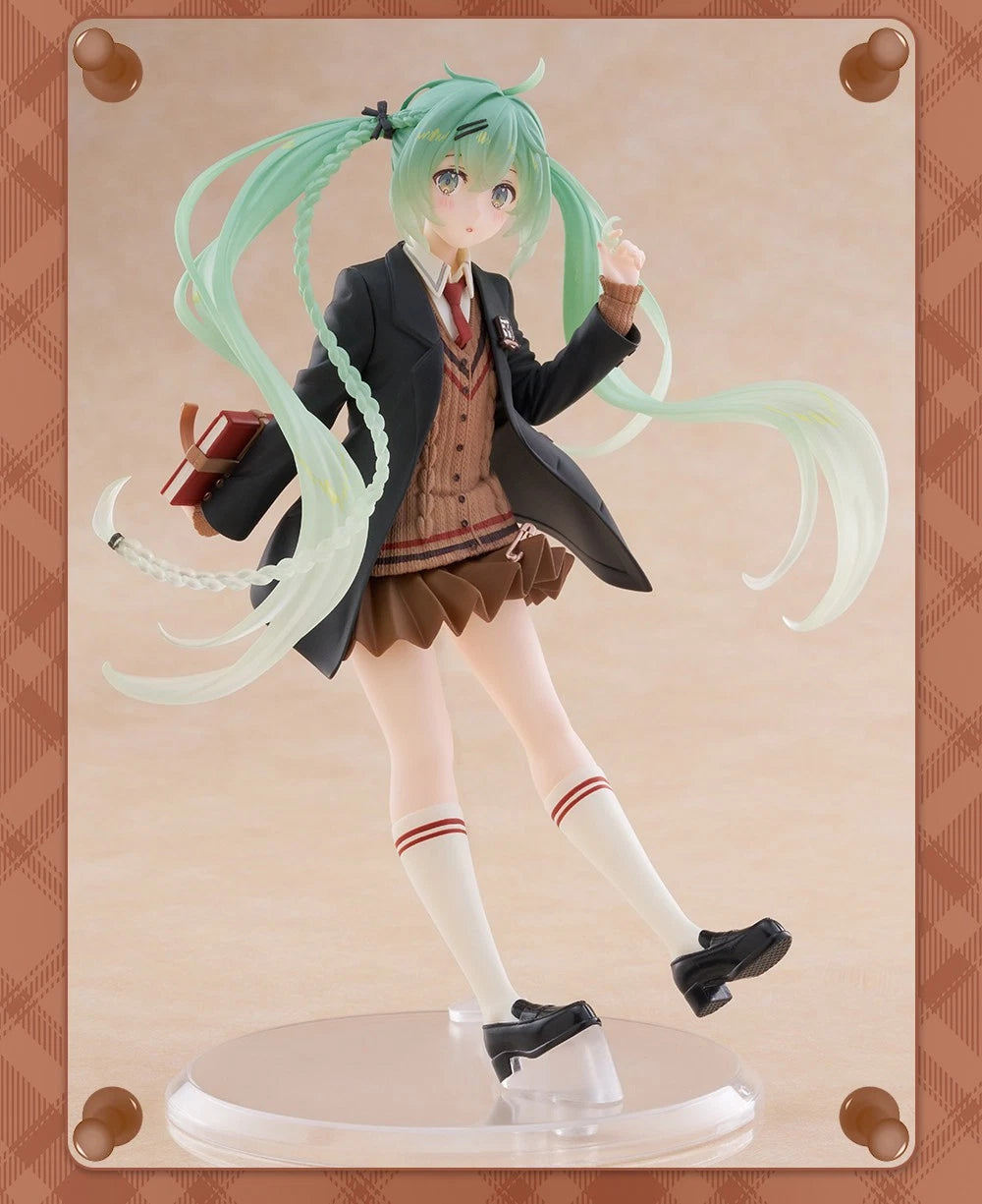 Taito Hatsune Miku Fashion School Uniform Ver. 18cm PVC Anime Figure Collectible 07FC0E-D4 - KOEEK