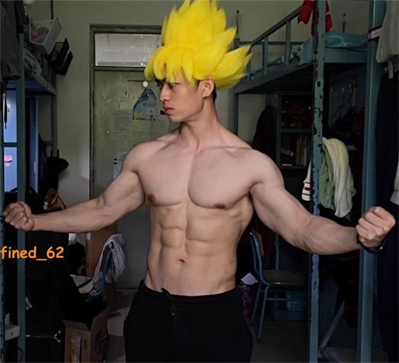 Dragon Ball Kakarotto Vegeta Goku Super Saiyan Yellow Wig Halloween Cosplay WIG 07FC0E-D4 - KOEEK
