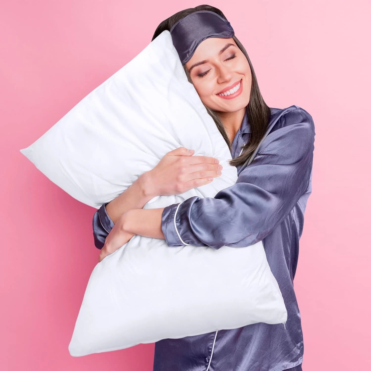 Waterproof Pillow Protectors Zippered (2 Pack, White) Standard Size, Zippered 07FC0E-D4 - KOEEK