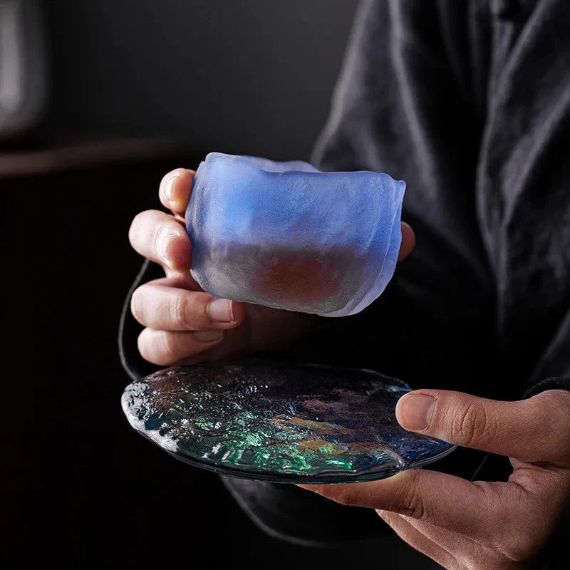 60ml Exquisitely Glacier Teacup Sake Cup Glazed Cup Tea-tasting Cup Teaware 07FC0E-D4 - KOEEK