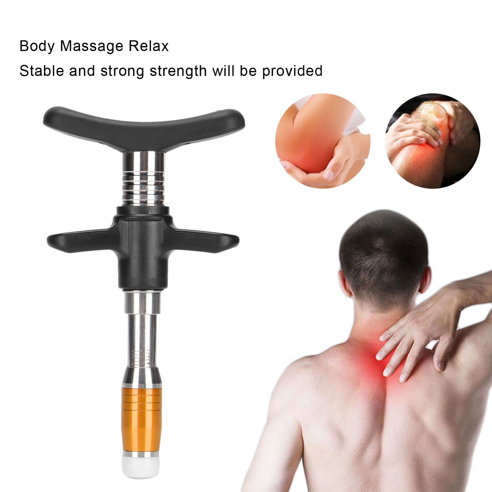 new Manual Chiropractic Adjusting Tool Gun Therapy Spine Correction Massager US koeek - KOEEK