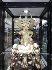 Predator Clan Leader Alien Bone Throne PVC Action Figures Diorama Element Model 07FC0E-D4 - KOEEK