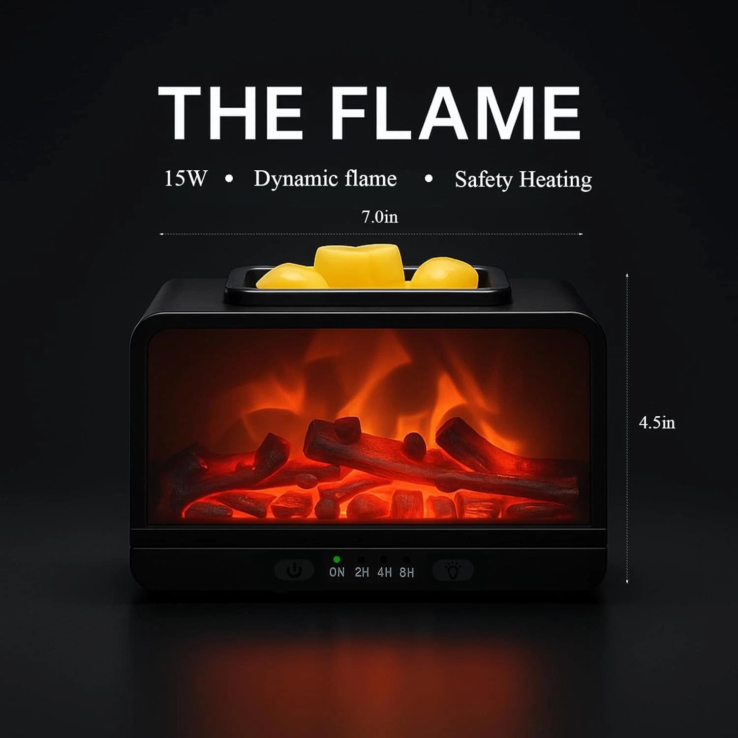 Dynamic Flame Fireplace Electric Wax Melting Heater PTC Heating Plate 07FC0E-D4 - KOEEK