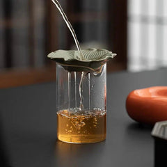 10cm Ceramic Persimmon Ruyi Tea Filter Chinese Retro Kung Fu Tea Set Accessories 07FC0E-D4 - KOEEK