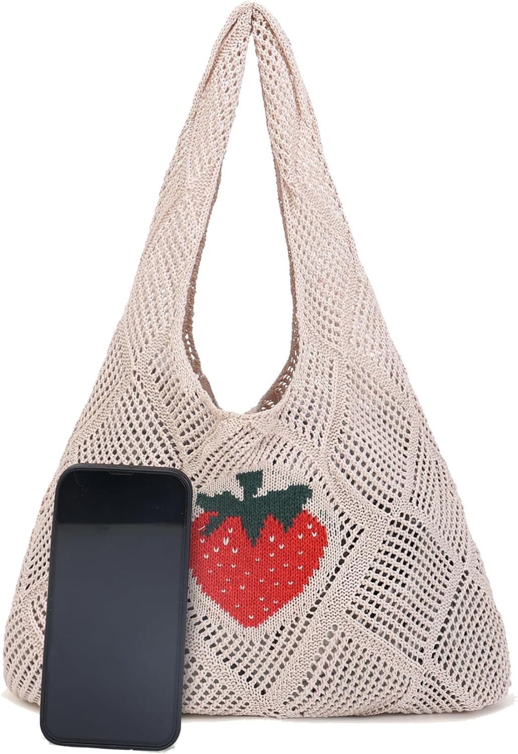 new Crochet Mesh Beach Tote Bag Shoulder Bag Handbags Knitting Hollow Summer Bag Hob