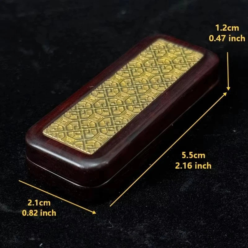 Elegant EDC Fidget Slider Lucky Blood Sandalwood Mechanical Push Haptic Slider 07FC0E-D4 - KOEEK