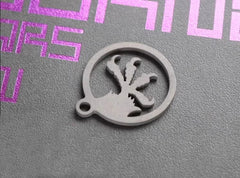 TC4 EDC Titanium Alloy Keychain Necklace PIN Pendant Backpack Decorative Tool 07FC0E-D4 - KOEEK