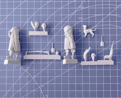 1/35 Resin Model Kit WWII US Infantry Set 2 Figures & Dog Unassembled Unpainted 07FC0E-D4 - KOEEK