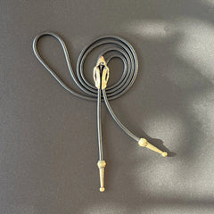 Brass Cape Shape Bola Bolo Tie Vintage Cowboy Waxed Rope Wedding Necklace Gifts 07FC0E-D4 - KOEEK