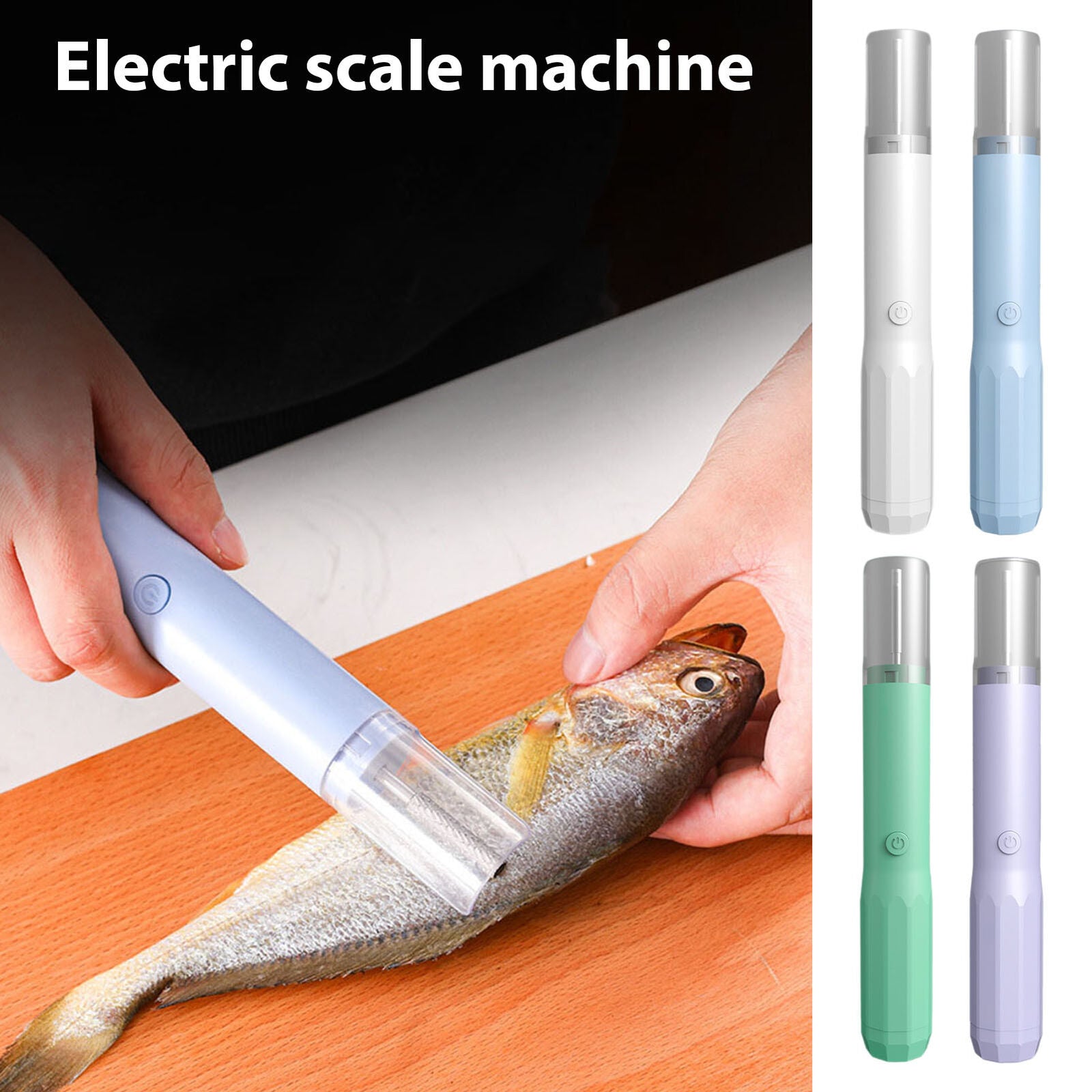 new Electric Fish Scaler Fish Scaler Remover No Mess Fish Scraper Fast Cleaning Fish koeek - KOEEK