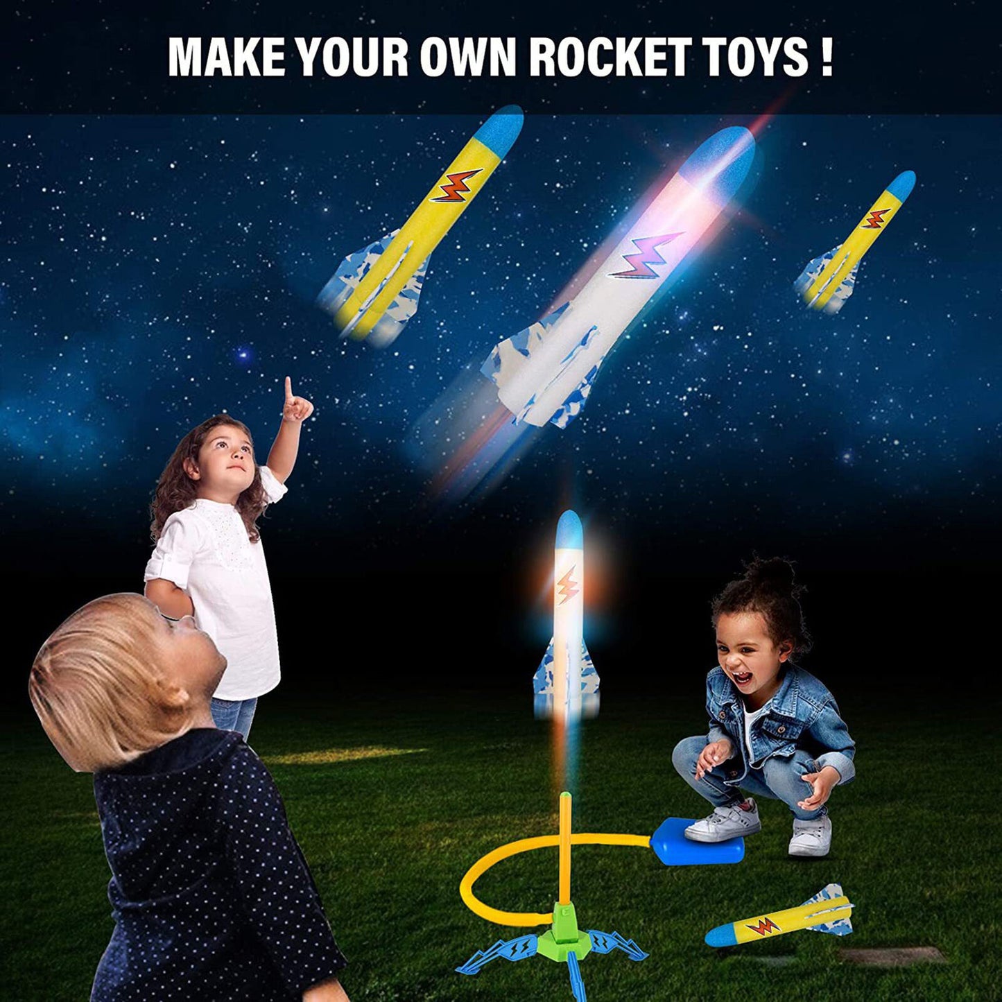 new Toys For 4 5 6 7 8 9 Year Old Boys Girls Toy Rocket Launcher Kids Boys koeek - KOEEK