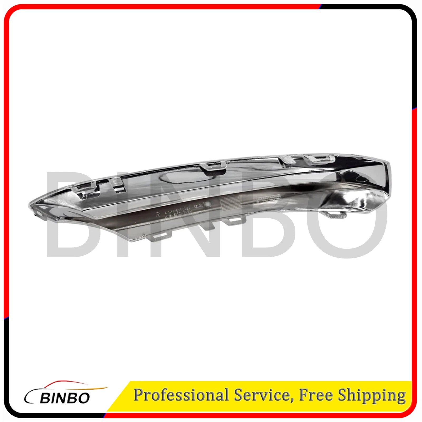 For Mercedes X166 GL AMG 2013-2016 Chorme Right Side Fog Light Trim Cover 07FC0E-D4 - KOEEK