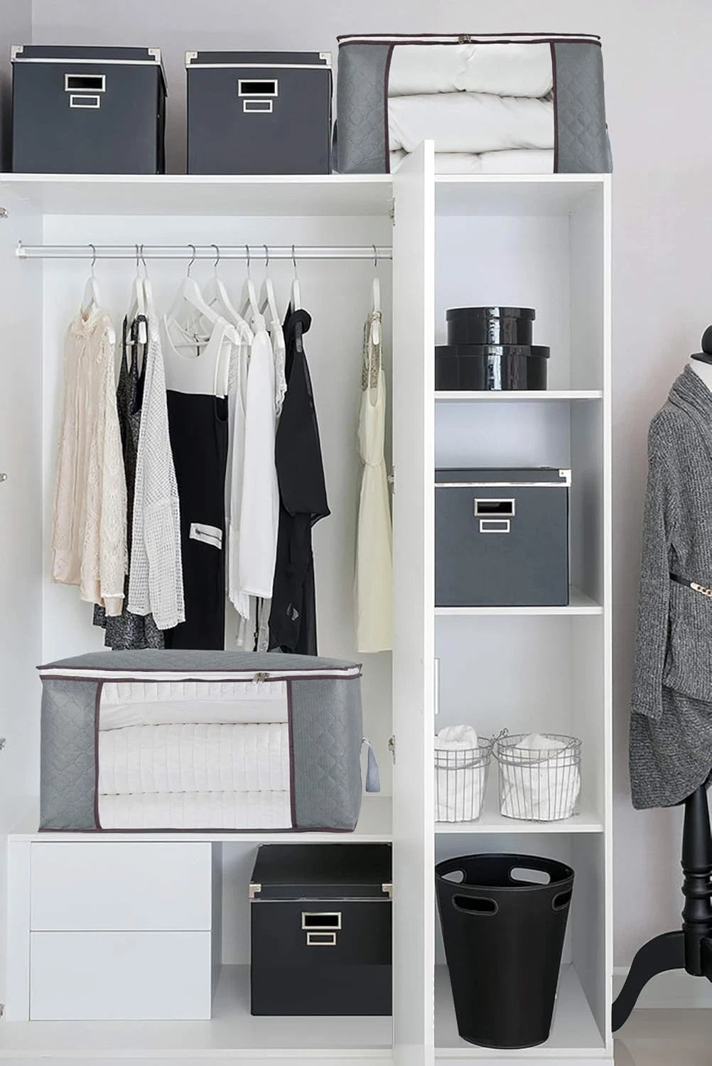 3 zippered storage bags, suitable for wardrobes, can be  to store mattresses 07FC0E-D4 - KOEEK