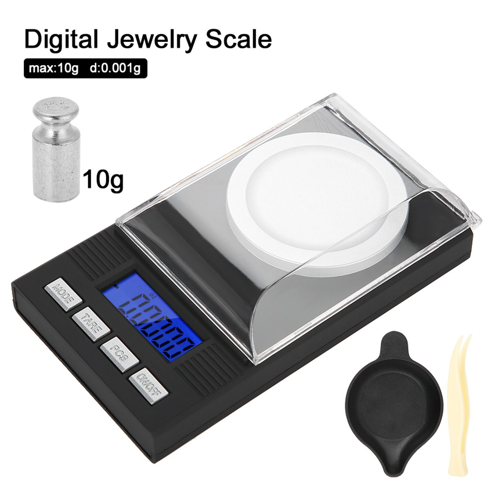 new Mini Portable High Accuracy 0.001g Pocket Jewelry Scale With LED Digital Dis Cus koeek - KOEEK