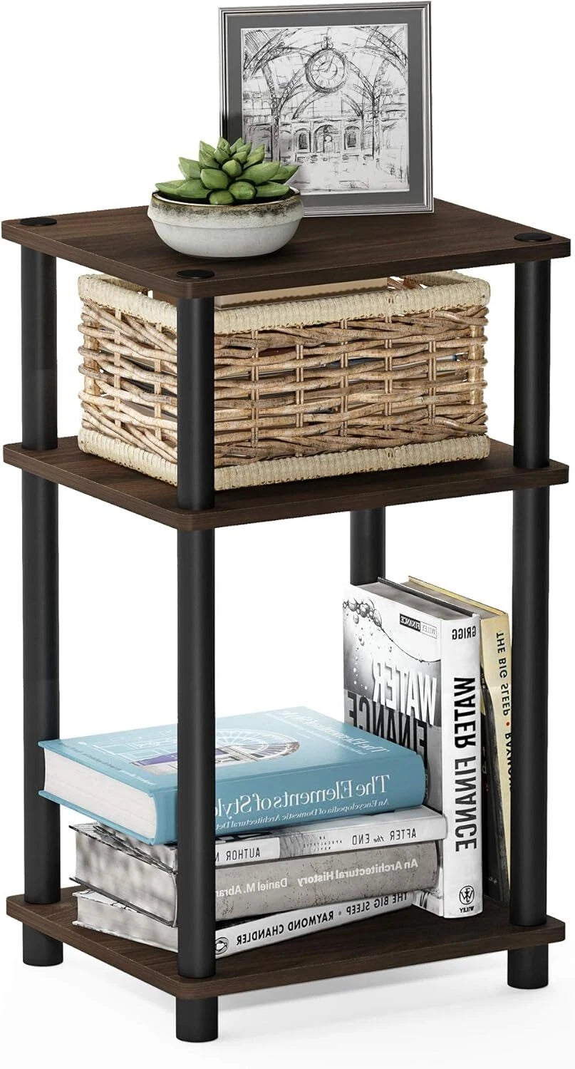Just 3-Tier Turn-N-Tube End Table / Side Table / Night Stand / Bedside Table 07FC0E-D4 - KOEEK