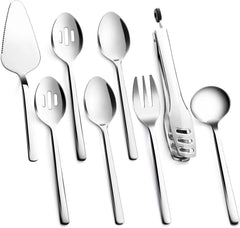 Large Hostess Serving Utensils Set, 18/10 Stainless Steel Heavy Duty 10-inch