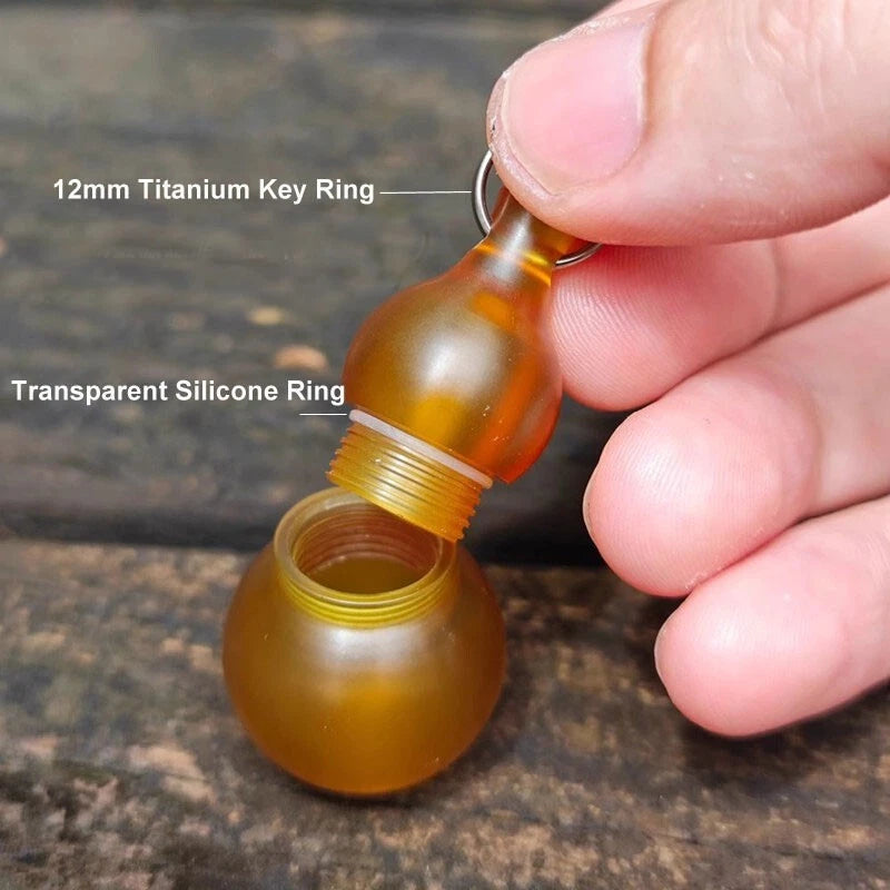 PEI ULTEM Waterproof Pill Case Holder Organizer Box Container EDC Keychain Gift 07FC0E-D4 - KOEEK