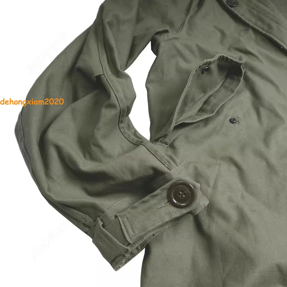 WW2 U.S. Army M-1951 Fishtail Parka M51 Vintage Military Mens Trench Jacket Coat 07FC0E-D4 - KOEEK