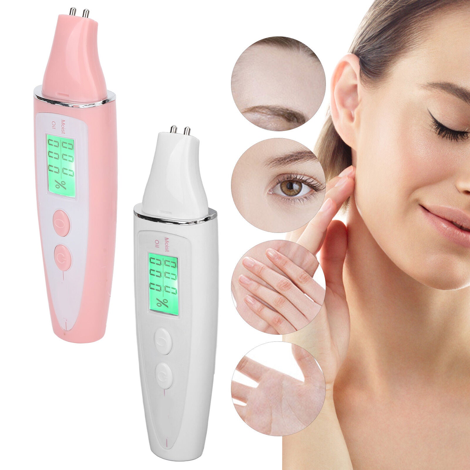 new Facial Skin Tester Smart Display Skin Care Portable Digital Skin Detector Pe ABE koeek - KOEEK