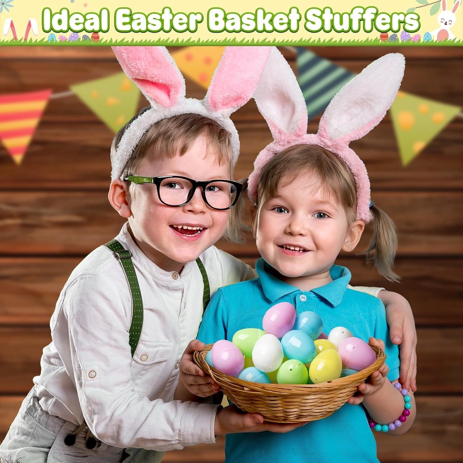new Duchong 50 PCS Plastic Easter Eggs Bulk Empty Fillable, 2.4" Assorted [Mixed] DUCHONG - KOEEK