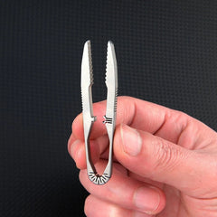 Titanium Snap Tweezers Flat Head Clip Portable Outdoor Keychain Small EDC Tool 07FC0E-D4 - KOEEK