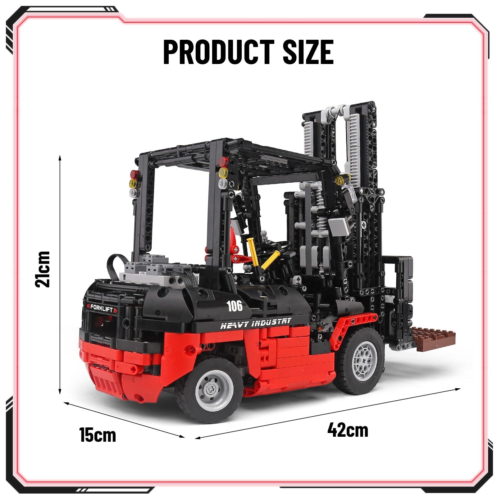 new MOULD KING 13106 Technic Forklift Truck Car APP RC Building Block Kids Toys MOC KOEEK - KOEEK