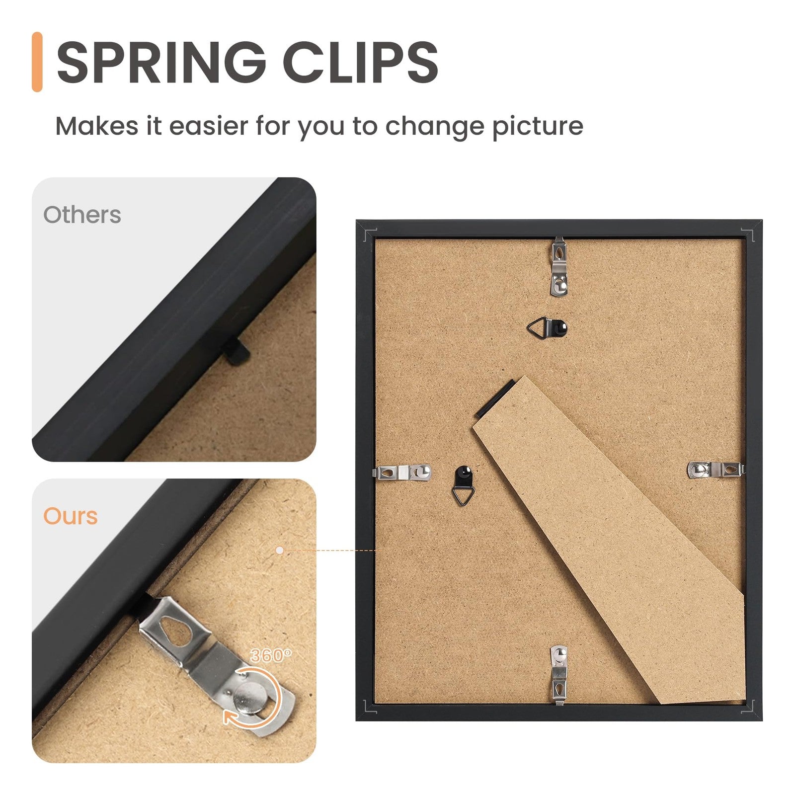 10 Pack Picture Frames Collage Wall Decor for Mounting or Tabletop Display, P...