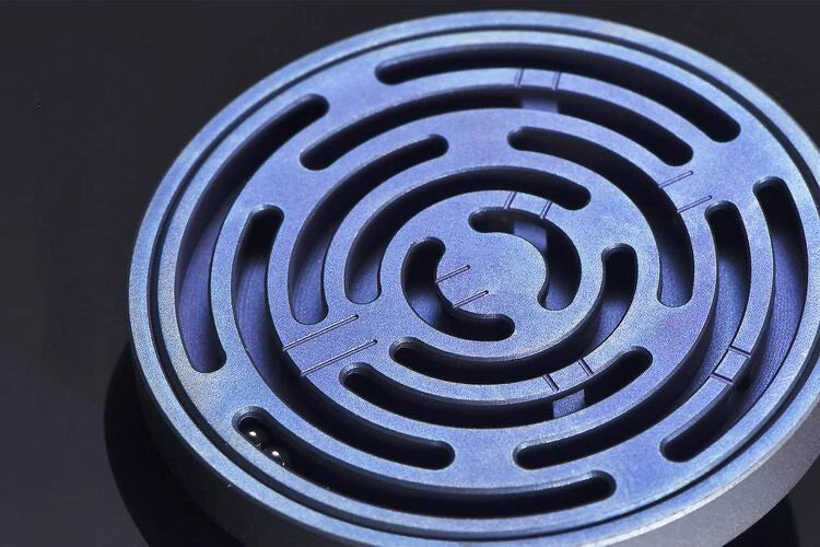 Titanium Alloy Maze Spinning Top Coin Hand Spinner Anti Stress EDC Fidget Toy 07FC0E-D4 - KOEEK