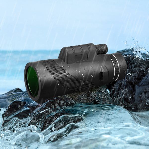 nytt 50X60 Zoom HD Monocular Telescope +Stativ +Klips for mobiltelefon