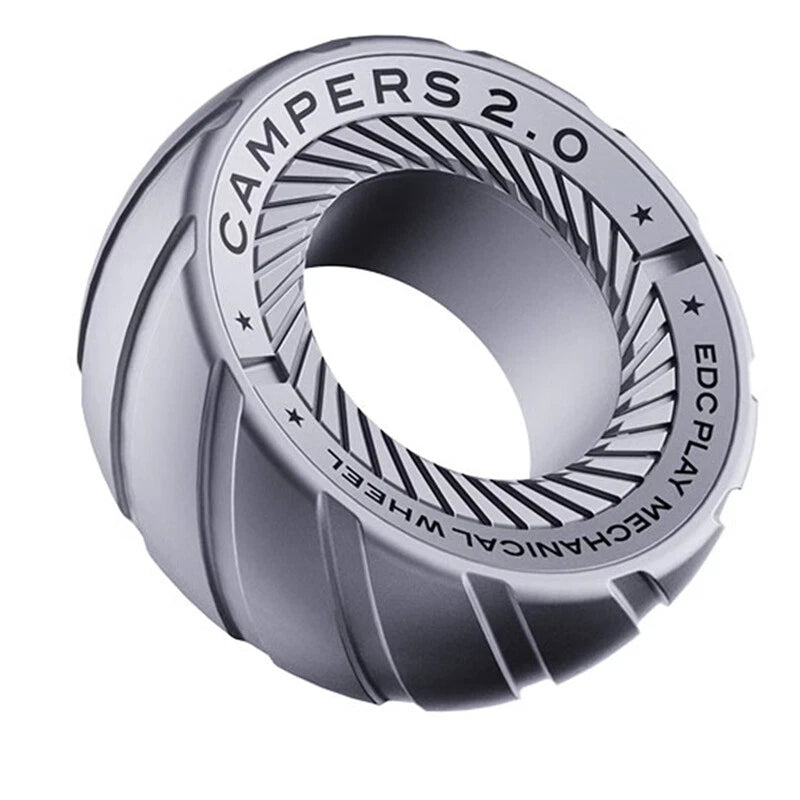 Ratchet Fidget Ring Metal Mechanical Fidget Toy Portable Fingertip EDC Spinner 07FC0E-D4 - KOEEK