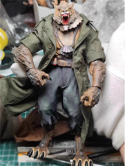 1/12 Custom Wired Army Green Trench Coat+Pants For Maestro Union Werewolf Figure 07FC0E-D4 - KOEEK