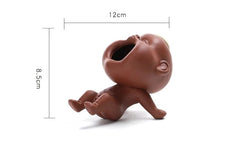 4.7" Purple Sand Tea Pet Decoration Can Raise Water Spray Urine Children 07FC0E-D4 - KOEEK