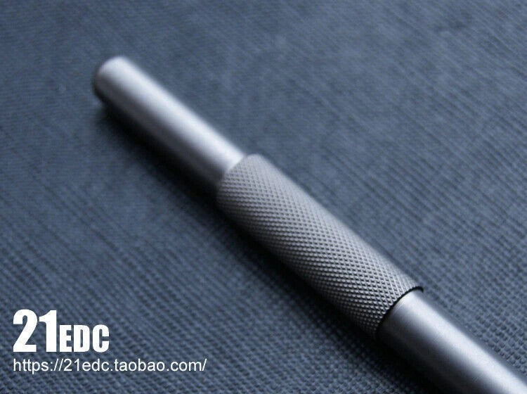 Frosted Titanium Alloy Snuff Tube Snuff Pipe Snuff Straw Snuff Snorkel EDC Tool 07FC0E-D4 - KOEEK