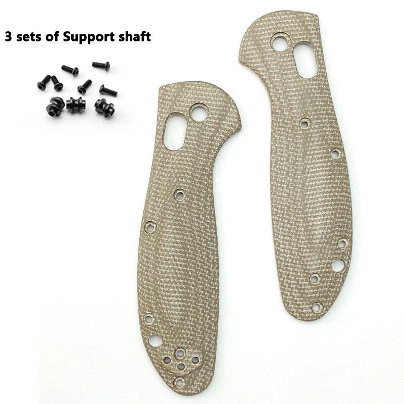 1set Handle Patch Micarta Scales for Benchmade Mini Griptilian 555-556-557 Knife 07FC0E-D4 - KOEEK
