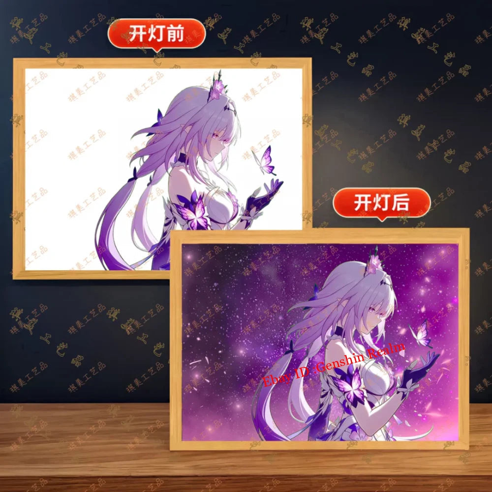 Anime Honkai: Star Rail Castorice Night Lamp Decor Light Picture Luminous Gift 07FC0E-D4 - KOEEK