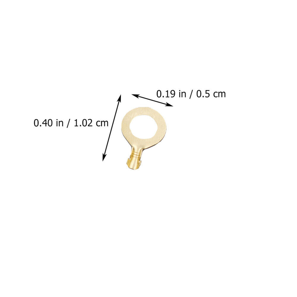 new  150 Pcs Copper Ring Terminal Battery Connectors Crimp Wire Terminals Tubular koeek - KOEEK