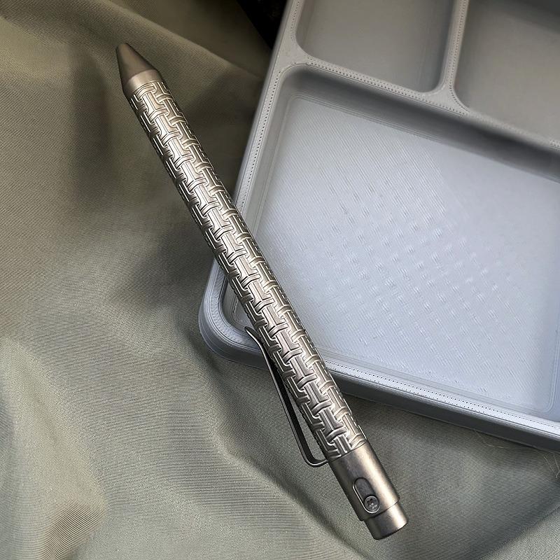 EDC Titanium Alloy Pocket Ballpoint Pen Signature Writing Pen Business Office 07FC0E-D4 - KOEEK