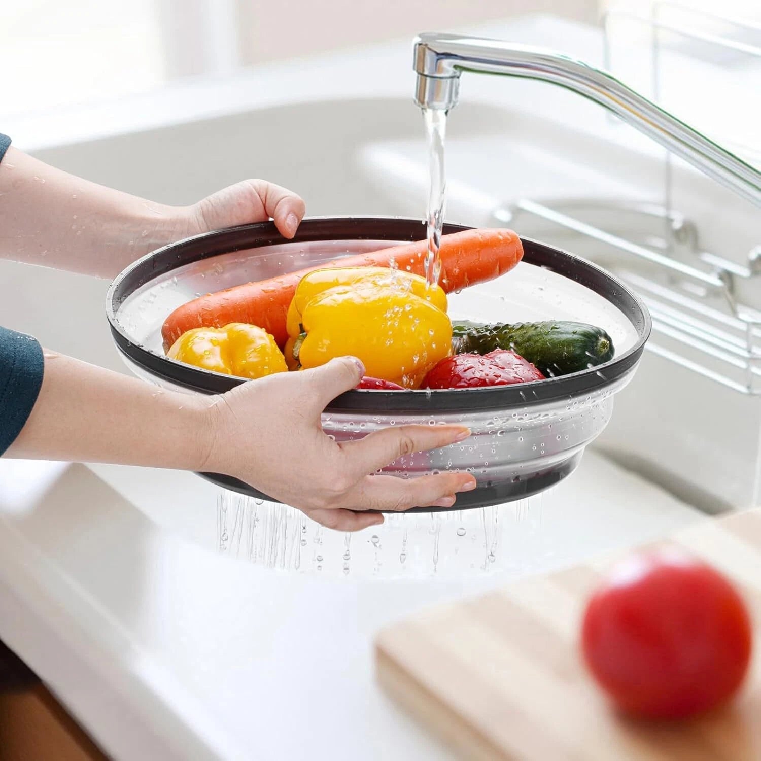 12" Microwave food Cover & Mat,Vented Collapsible Splatter Guard dish Plate lid 07FC0E-D4 - KOEEK