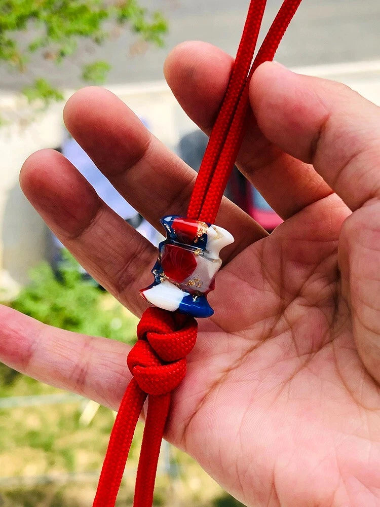 Resin Knife Lanyard Bead Necklace Paracord Pendant Bracelet Making Bead EDC 07FC0E-D4 - KOEEK